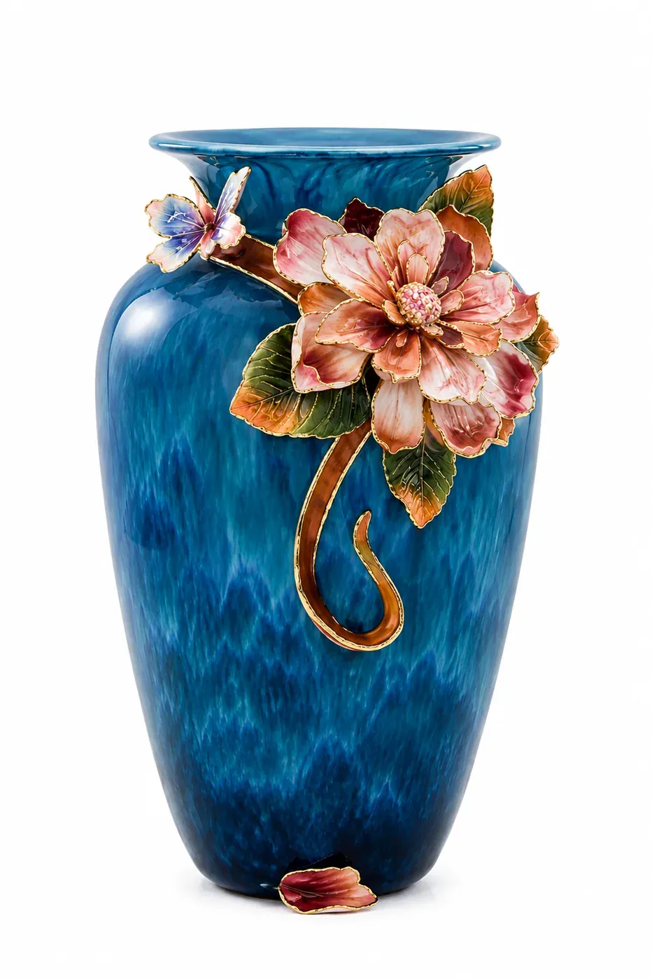 Sapphire Blossom Vase