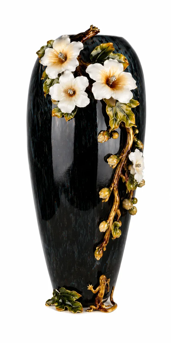 Ebony Blossom Vase