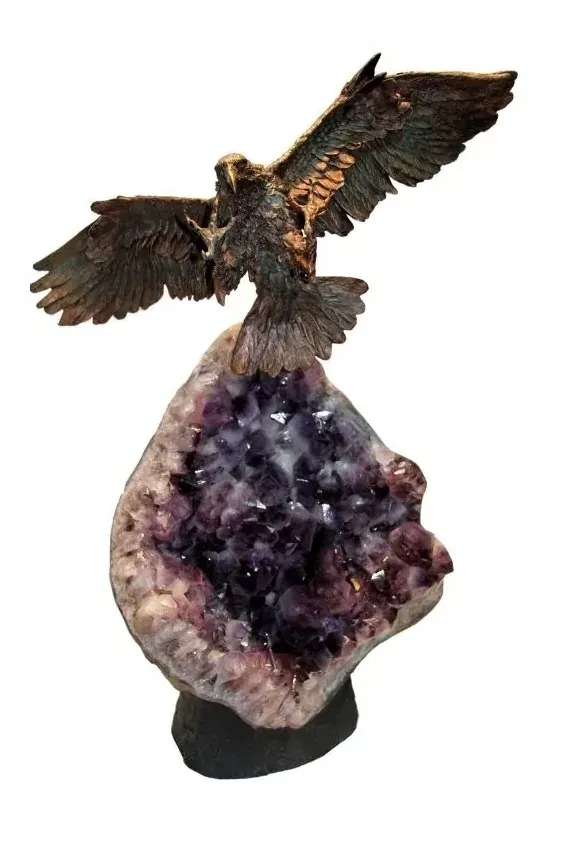 Eagle on Amethyst