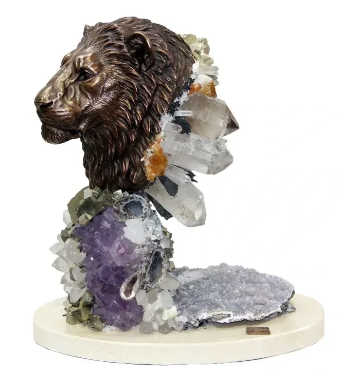 Lion on Rock Crystal
