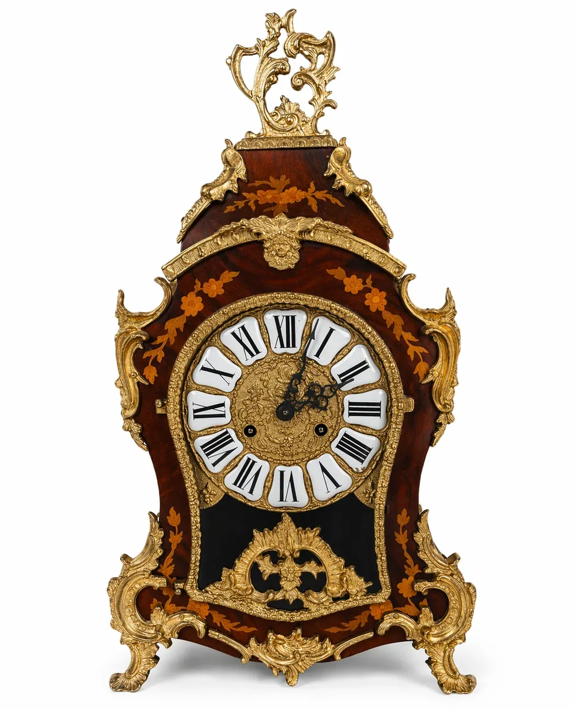 Marquetry Mantel Clock